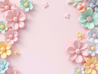 frangipani flower frame