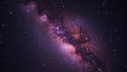 The core region of our galaxy featuring stars and cosmic dust in outer space