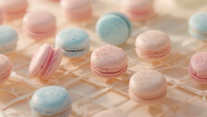 Obraz premium Delicious Macarons Wallpaper for Mobile Phones
