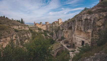Ancient Stone Cavern Museum in a Historic Town