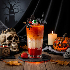 Thai Tea Halloween Theme