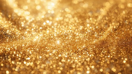 Shimmering gold festive sparkling texture backdrop