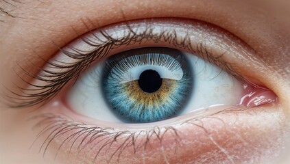 Close-up view of a blue iris