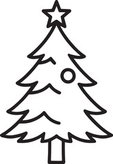 christmas tree vector illustration