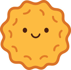 vector illustration of an latke cake
