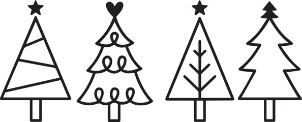 vector illustration of a christmas tree