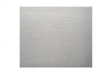 Brushed metal texture plate on transparent background for abstract design or industrial concept