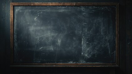 Close-up view of a blackboard surface