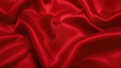 Obraz premium Background of red satin or silk material