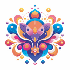 Vibrant Abstract Symmetrical Design