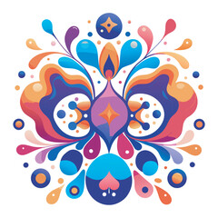 Vibrant Abstract Symmetrical Design