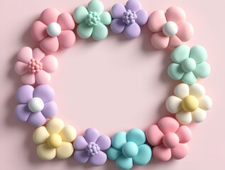 easter egg with flowers