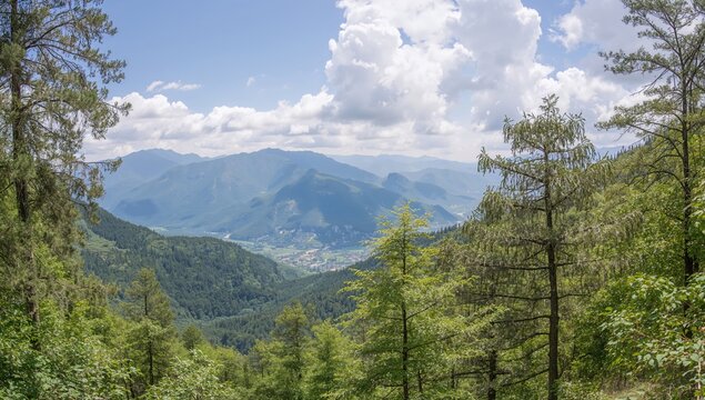 View from Canolich in the principality near Sant Julia de Loria