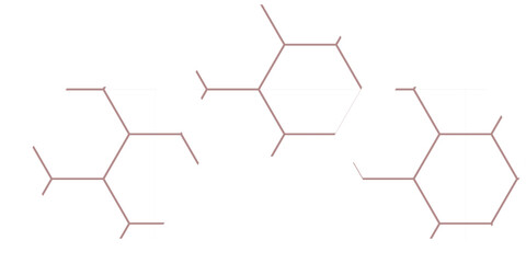 Vector abstract background illustration with a geometric hexagon pattern for business and technology design concepts