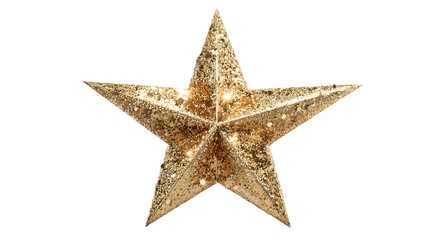 Fototapeta premium glittering gold star tree topper