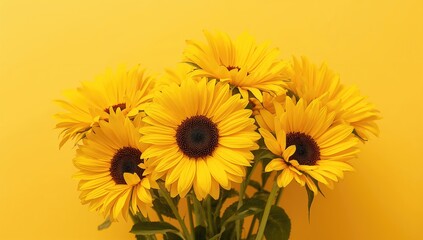 Fototapeta premium A Gathering of Sunflower Blooms