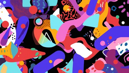 Graphic of a non-representational geometric background