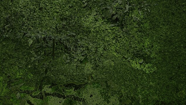 Moisture on a camo pattern surface