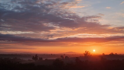 Obraz premium Sunrise view of the sky