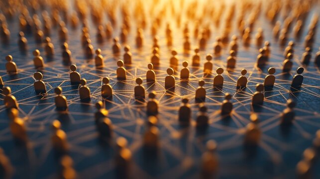 Golden figures connected by network