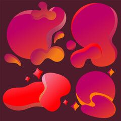 abstract background with hearts