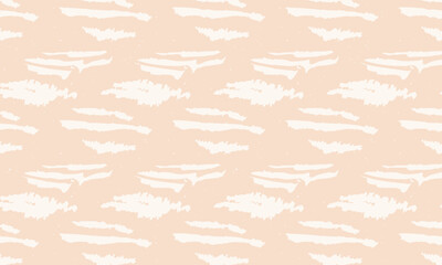 Abstract Minimalist Seamless Pattern with Hand-Drawn Brush Strokes