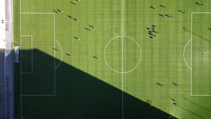 soccer field and football field