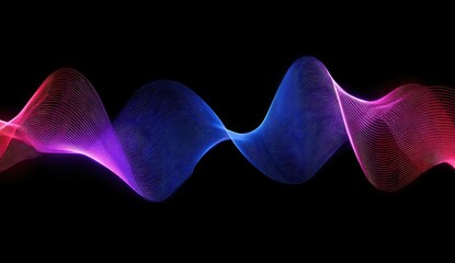 Abstract swirling lines of vibrant color