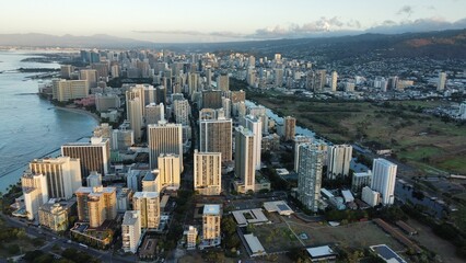 Fototapeta premium Waikiki Hawaii City View