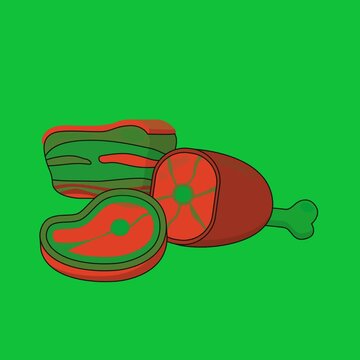 Assortment of Raw Meats.