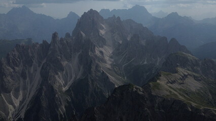 mountains in the morning
