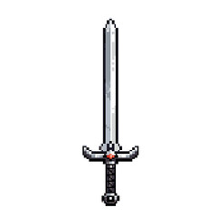 Pixelated Sword: A Detailed Weapon