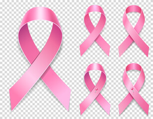 breast cancer pink ribbon vector illustration object isolated 