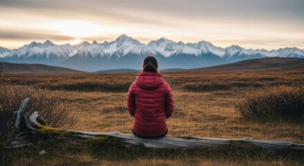 Celebrating international mountain day with a serene landscape view for inspirational design