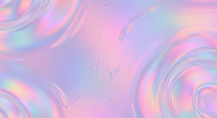 Fototapeta premium Iridescent neon background. Holographic Abstract soft pastel colors backdrop. Hologram Foil Aesthetic. Trendy vaporwave creative gradient.