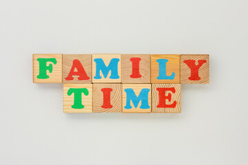 Wooden Toy Letters Creating Family Time