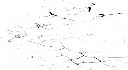 Chaotic Black Crack on Minimalist White Background. Chaotic Black Crack on Minimalist White Background 
