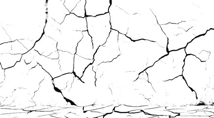 Realistic Cracked Wall Grunge Overlay