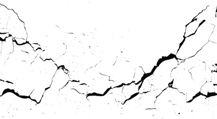 Ink-Stained Broken Surface Illustration