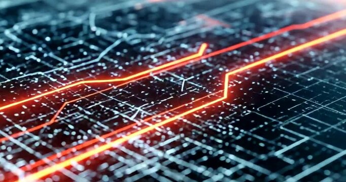 Abstract circuit board with glowing pathways a modern technology background for digital innovation and network connectivity