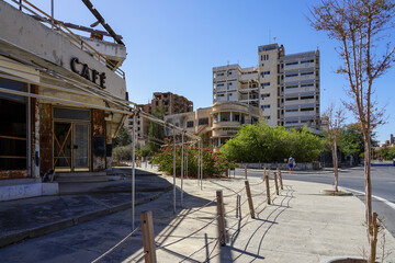 Varosha, the abandoned city in Famagusta in North Cyprus, also known as the ghost town