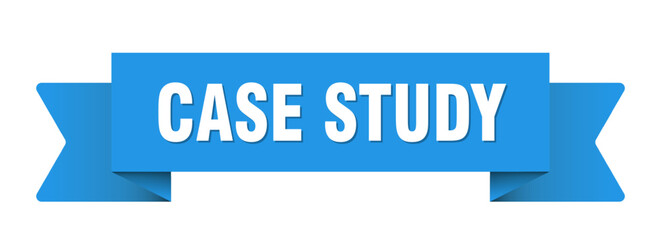 case study ribbon isolated on transparent background. case study ribbon
