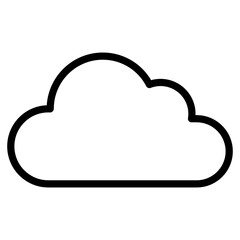 cloud computing line icon