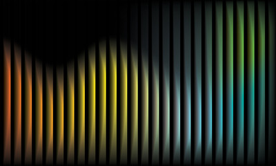 Futuristic Gradient Light Bars Abstract Background with Neon Glow