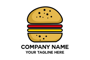 delicious burger bun logo