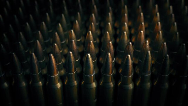 War Supplies Rows Of Bullets