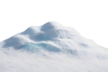 Realistic Snow Texture PNG &mdash; Isolated Frost Hill for Winter Compositions