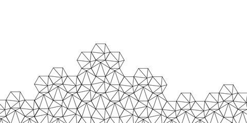 Abstract of simple line triangle pattern geometric background. technology concept diamond triangle geometric line background. Trendy design vector background for web backdrop or paper print. 