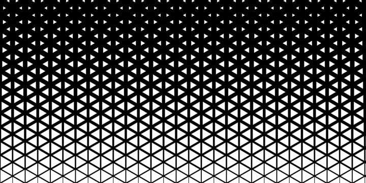 Abstract triangle geometric pattern background. Triangular Half Tone Texture. Minimal Style Dynamic Technology Wallpaper which is currently popular. Vector illustration for cover, poster, paper, web. 