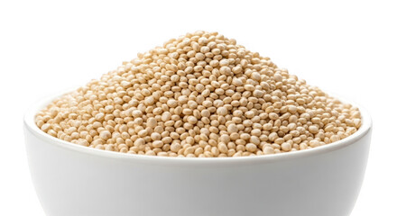 Obraz premium Bowl of quinoa isolated on transparent background, a healthy and nutritious grain